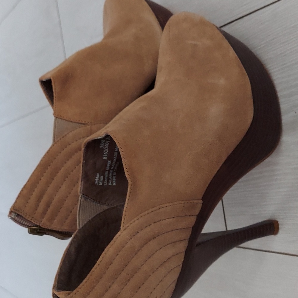 Auri platform high heel boots brown suede 38/8